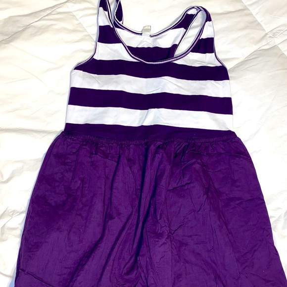 Purple Striped Dress - Picture 1 of 3